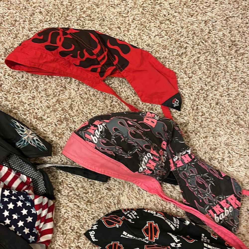 Bundle of 12 skull caps / Do Rags / Bandannas